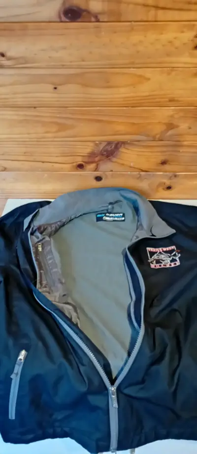 Chaqueta negra Bauer con cierre - miniatura 6
