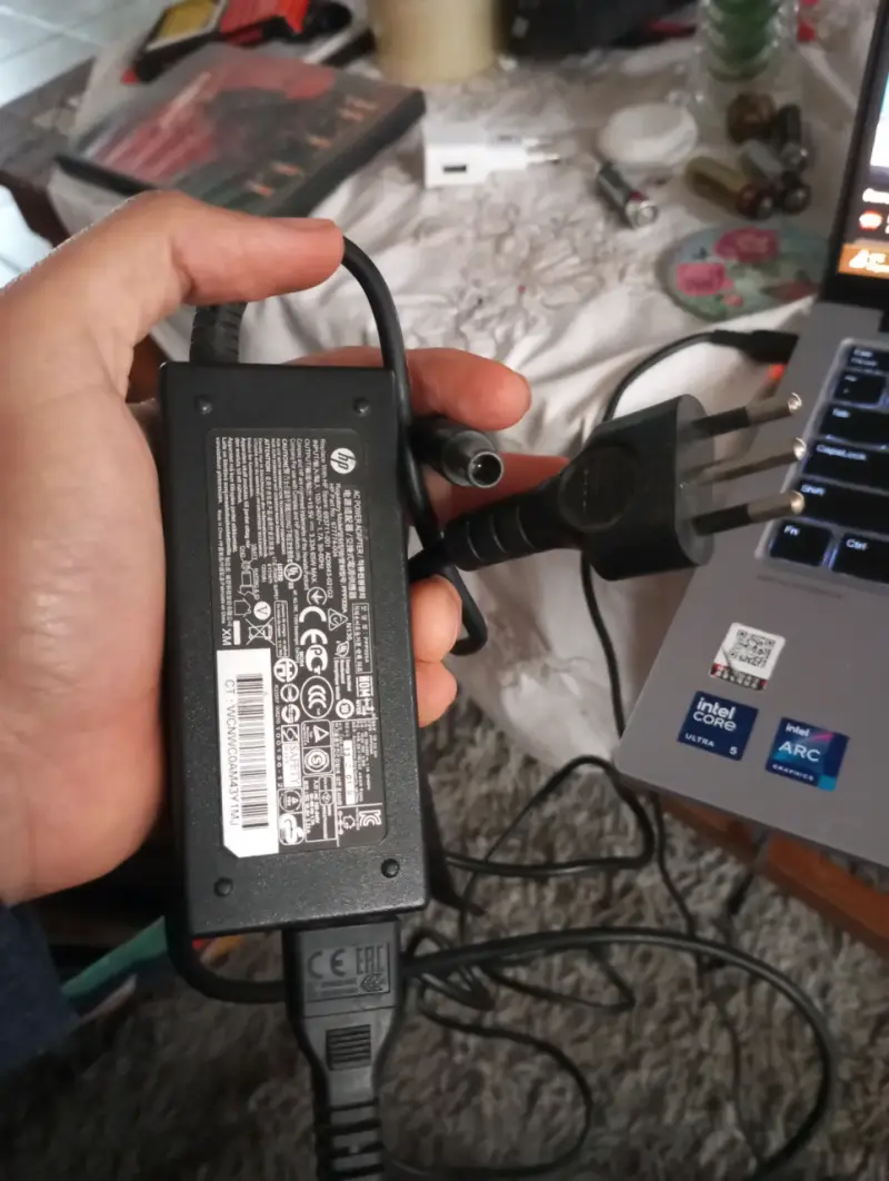 Cargador Original HP 65W (19.5V - 3.33A) Punta Neg - 3