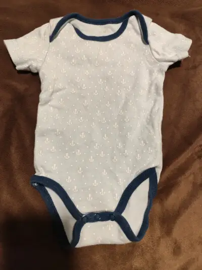 Body bebé anclas azul - miniatura 1