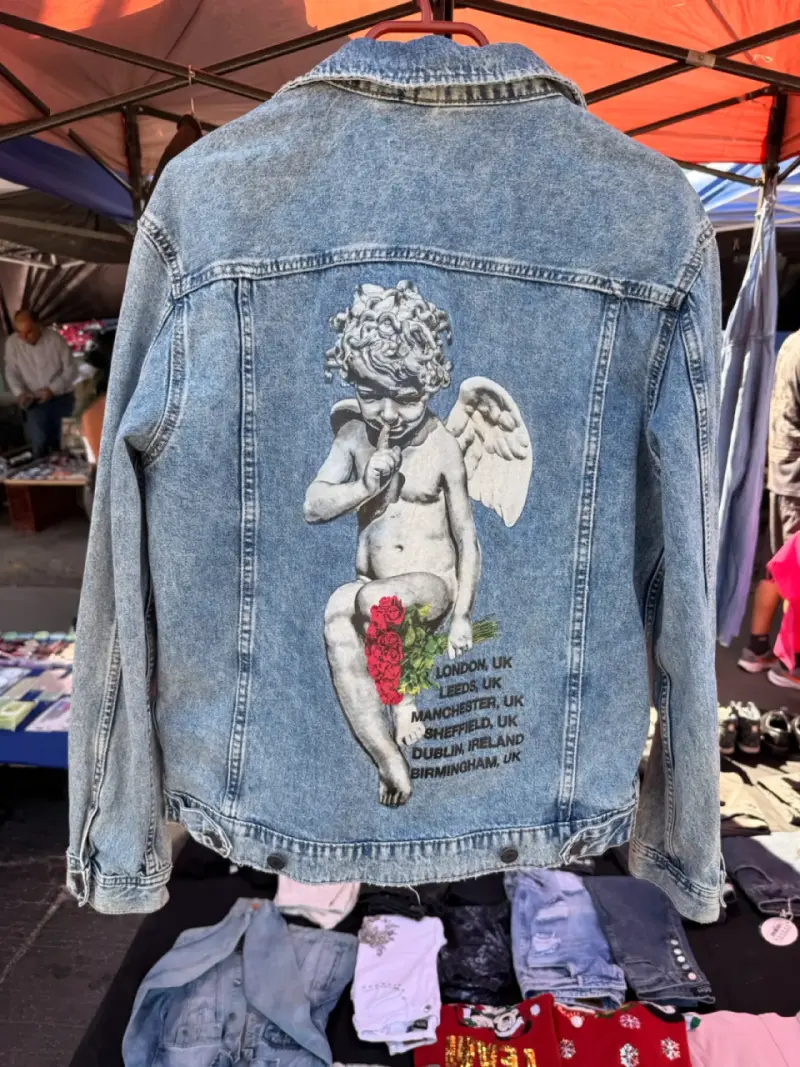 Chaqueta de mezclilla azul claro - 2
