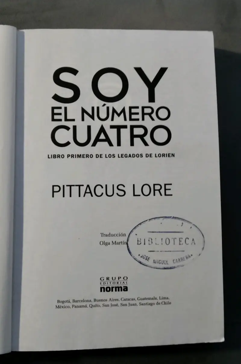 Libro 'Soy el número cuatro' - 2