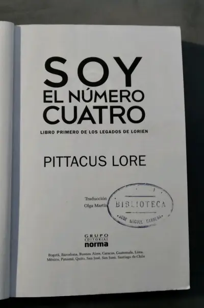 Libro 'Soy el número cuatro' - miniatura 2