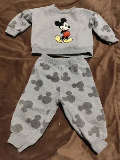 Conjunto de niños Mickey gris - miniatura 1