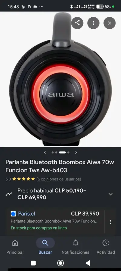 Parlante Bluetooth Aiwa 70W - miniatura 2