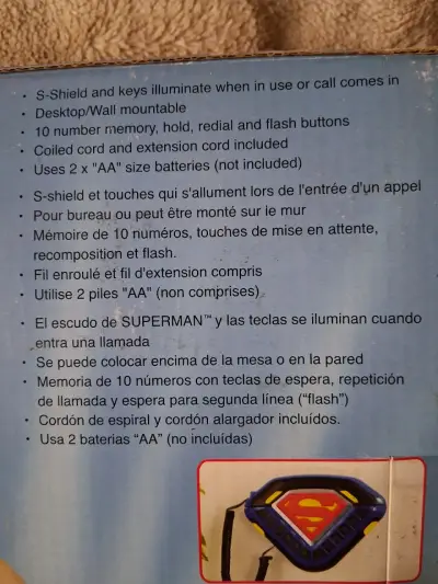 Teléfono Superman en caja - miniatura 5