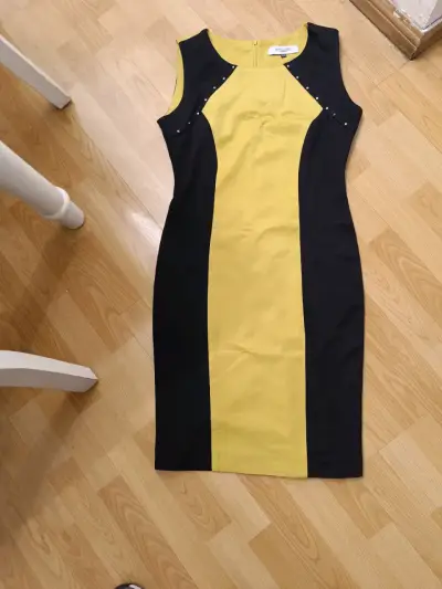 Vestido sin mangas bicolor - miniatura 1