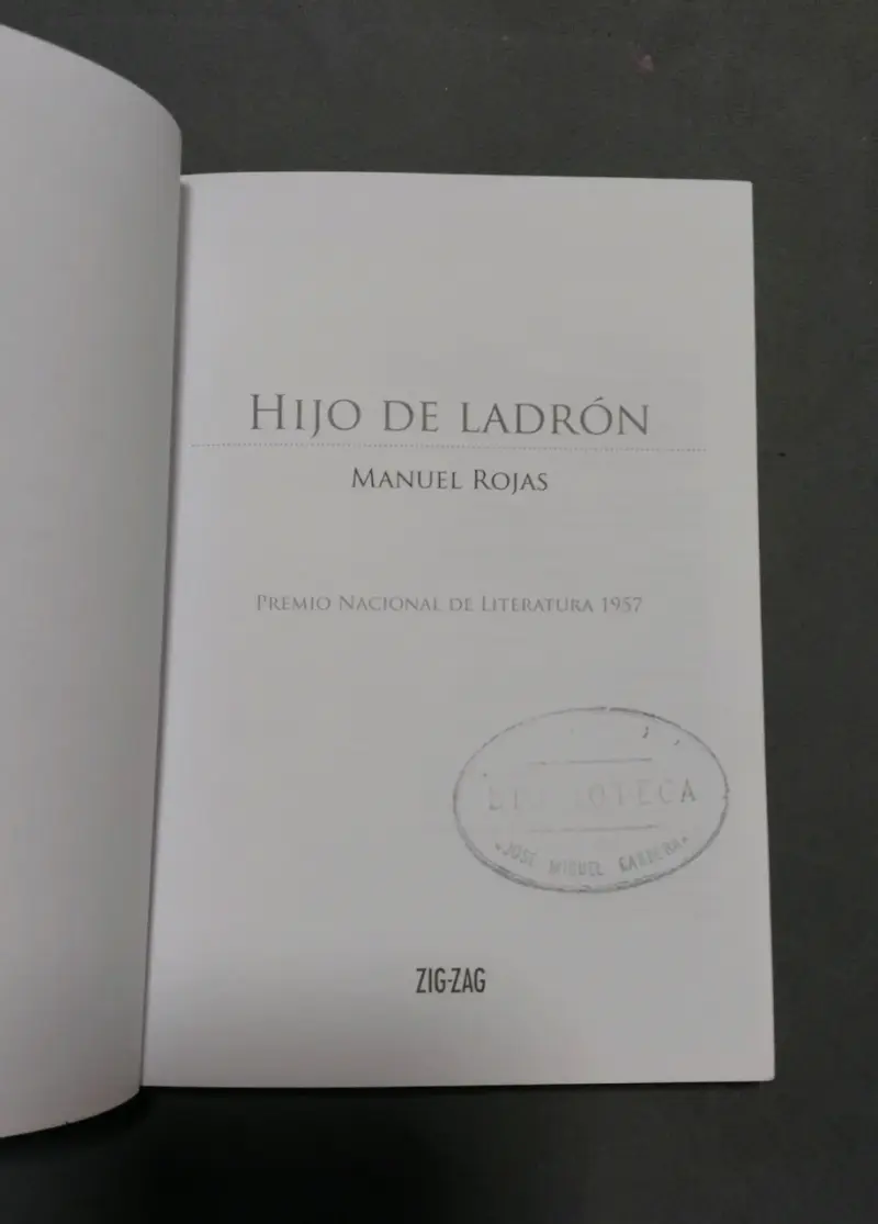 Libro 'Hijo de ladrón' de Manuel Rojas - 3