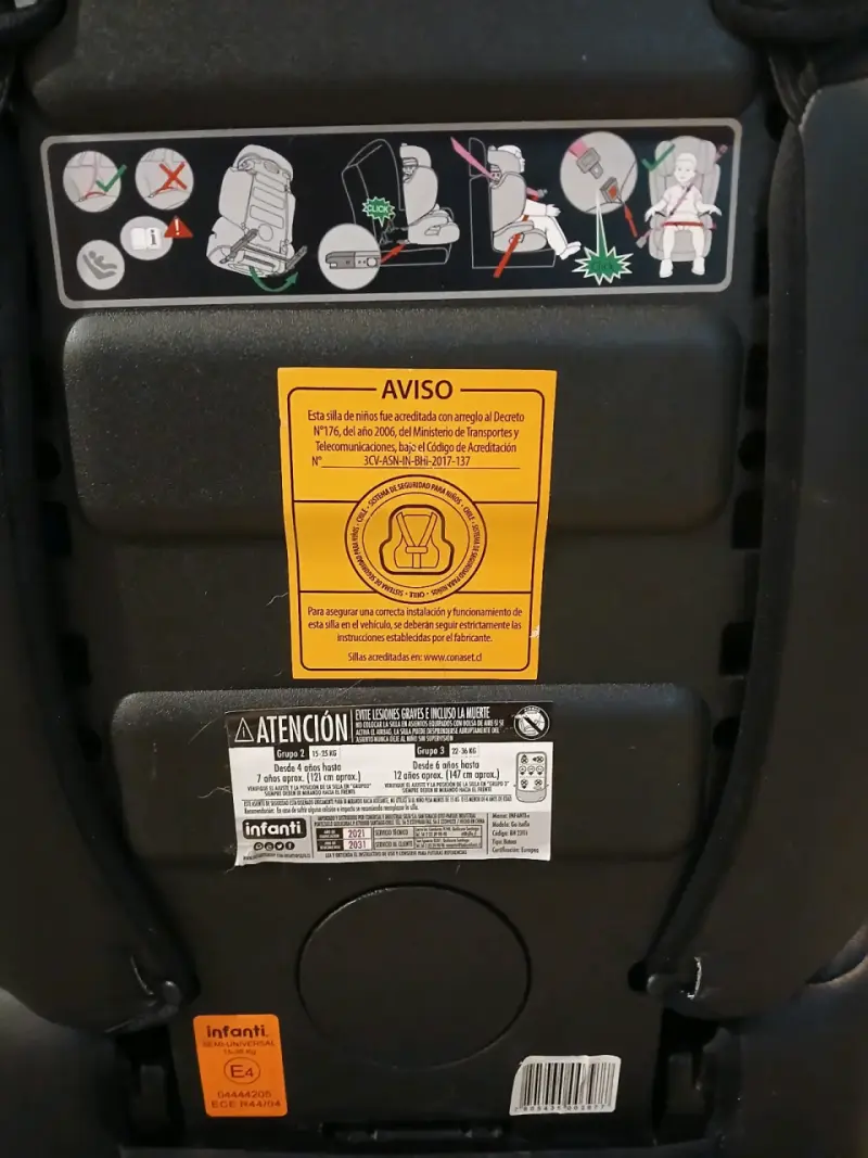 Butaca alzador de auto Infanti negra - 2