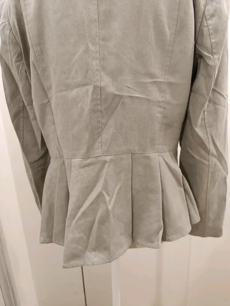 Chaqueta efecto gamuzada con cierre - 2