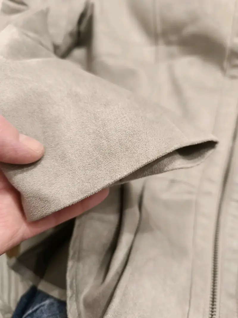 Chaqueta efecto gamuzada con cierre - 6