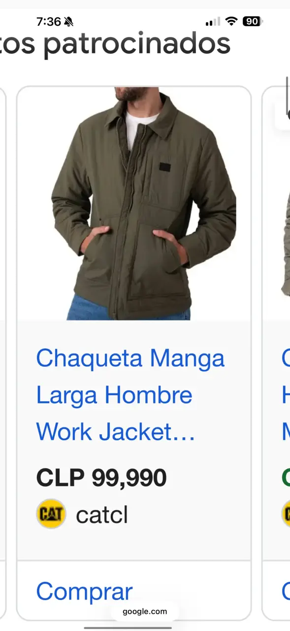 Chaqueta cat impermeable en buen estado - 3
