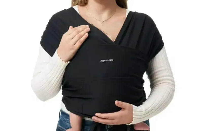 Fular portabebé Momcozy negro - 5