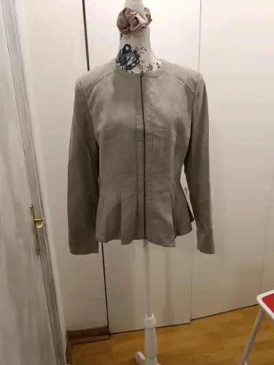 Chaqueta efecto gamuzada con cierre - miniatura 7