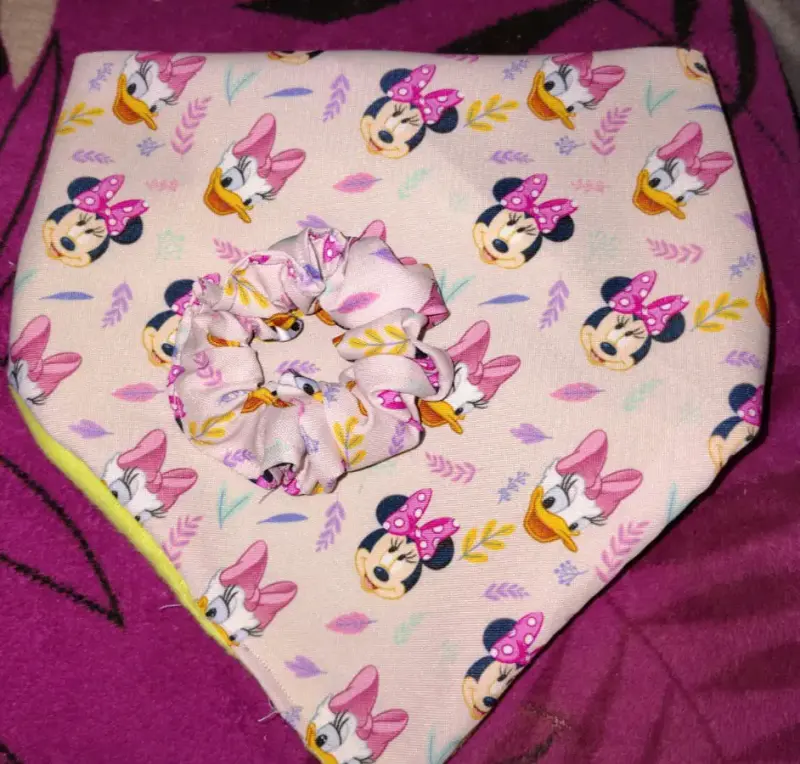 Pañuelo y coletero Minnie y Daisy - 1