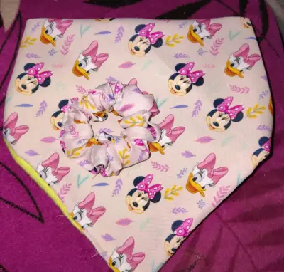 Pañuelo y coletero Minnie y Daisy - miniatura 1