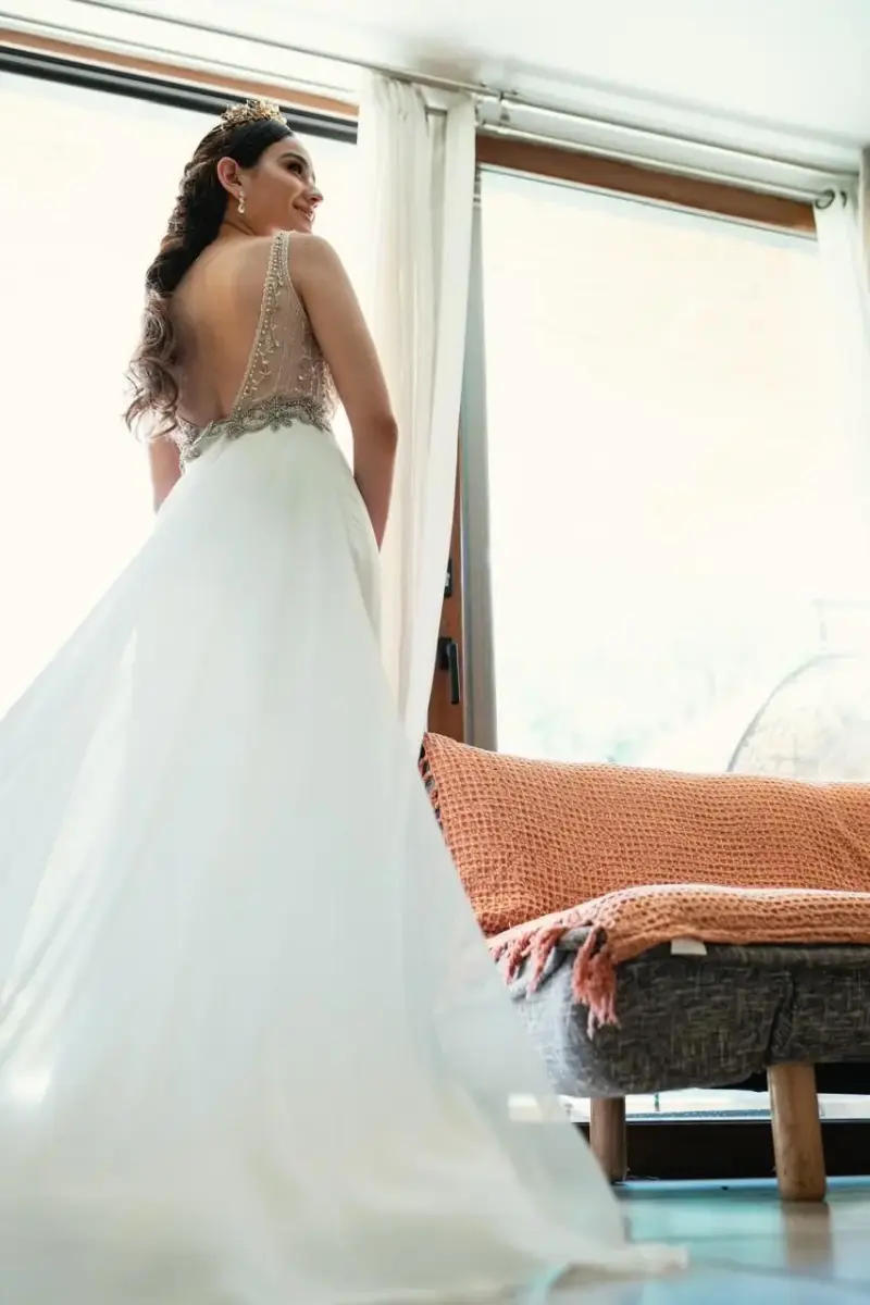 Vestido de novia bordado - 4