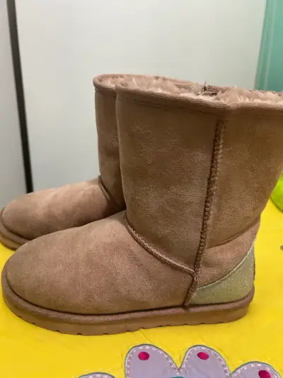 Botas  marrón con brillo - miniatura 1