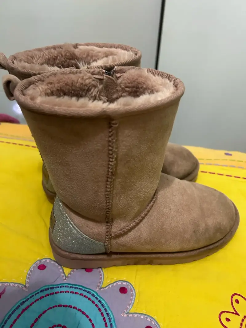 Botas  marrón con brillo - 2