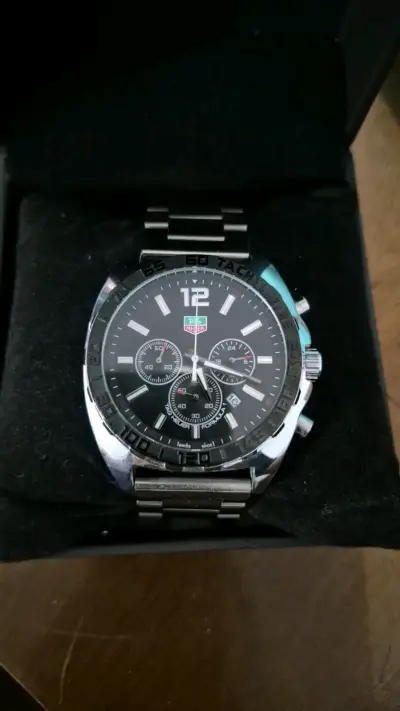 Reloj dorado con esfera azul - miniatura 4