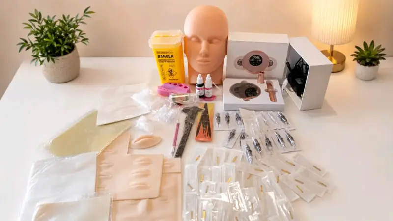 Kit completo de microblading y micropigmentacion