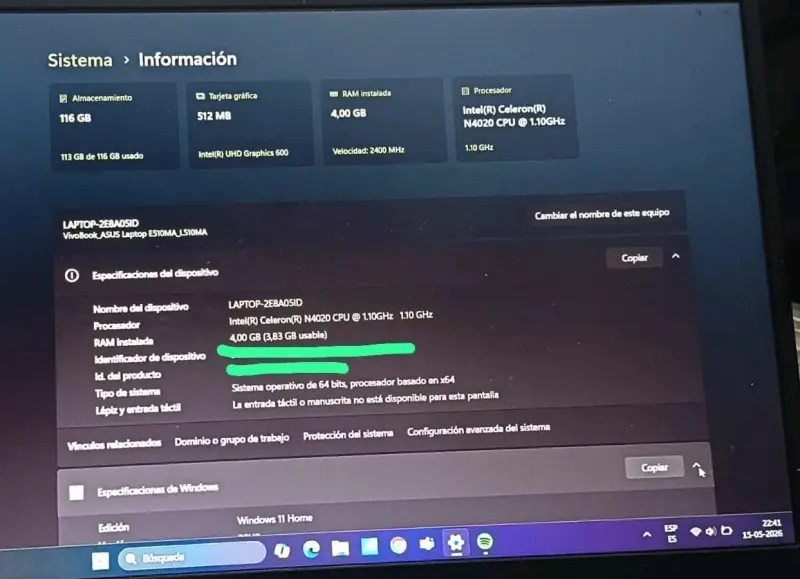 Laptop Asus Vivabook - 3