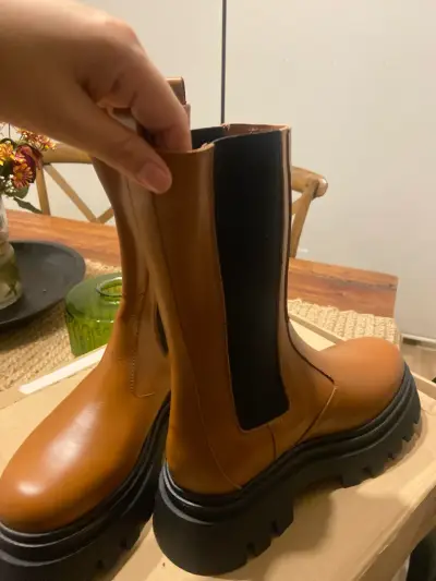 Botas Aloha de cuero café - miniatura 3