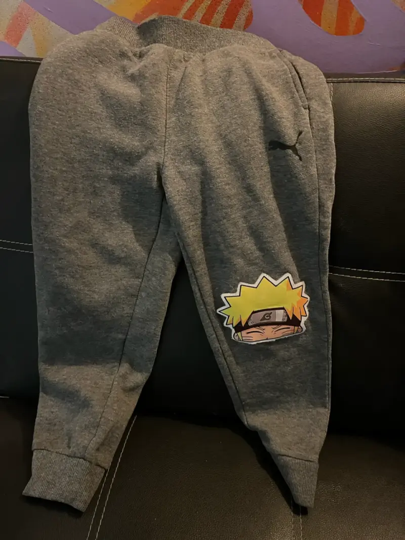 Pantalon puma grises  animación naruto talla 5/6