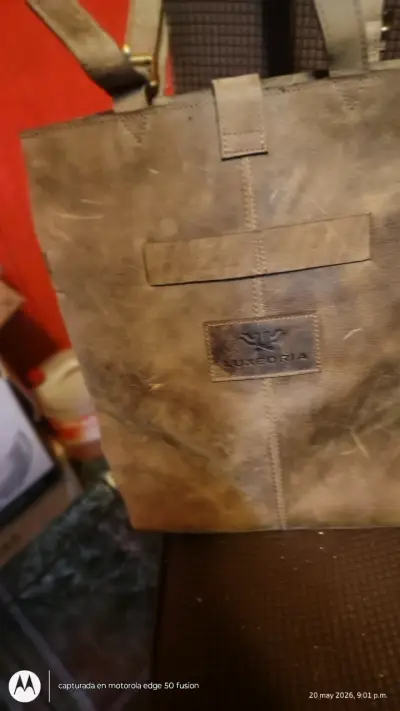 Bolso de cuero marrón - miniatura 3