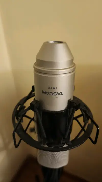 Micrófono Tascam TM-80 + cable + tripode - miniatura 1
