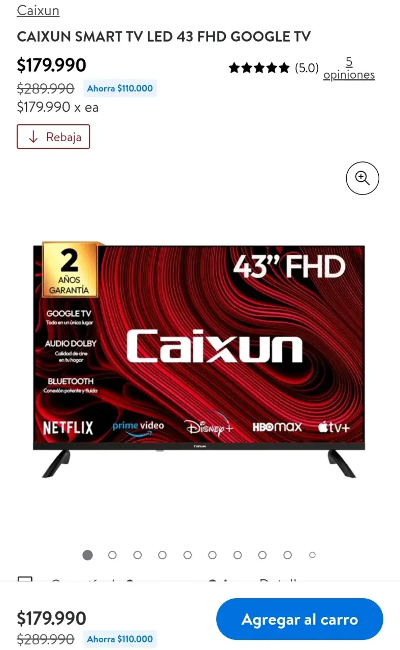 Televisor Caixun Smart TV 43 pulgadas - 6