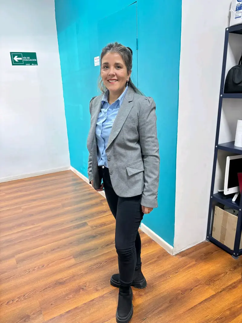 Blazer gris mujer elegante - 2