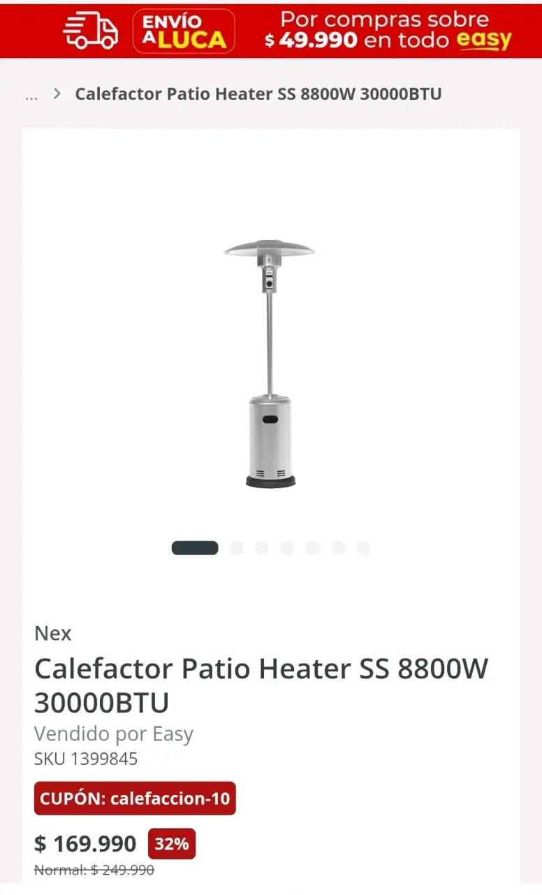 Calefactor de patio NEX nuevo - 4