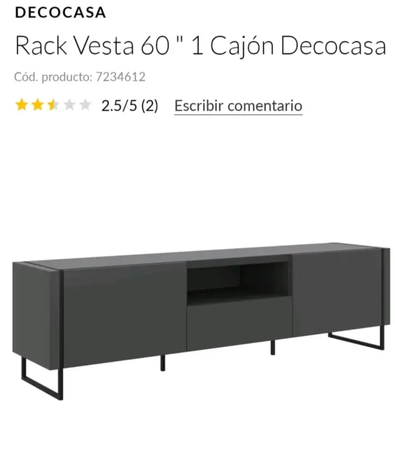 Rack Vesta 60 pulgadas 1 cajón - 2