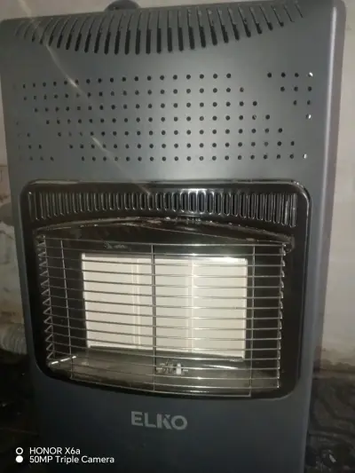 Calefactor a gas Elko negro - miniatura 1
