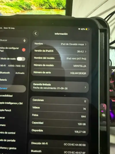 iPad Mini A17 Pro 128GB Negro - miniatura 1