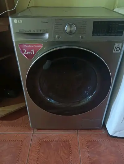 Lavadora y secadora LG gris - miniatura 1