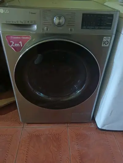 Lavadora y secadora LG gris - miniatura 2