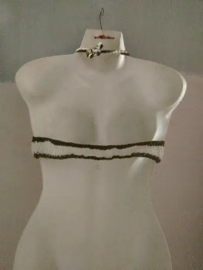 Top bikini tejido a mano - miniatura 1