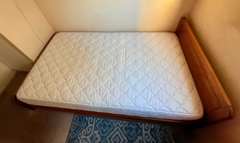 Cama marquesa 1 Pl. 1/2 + colchón Rosen y velador - 2