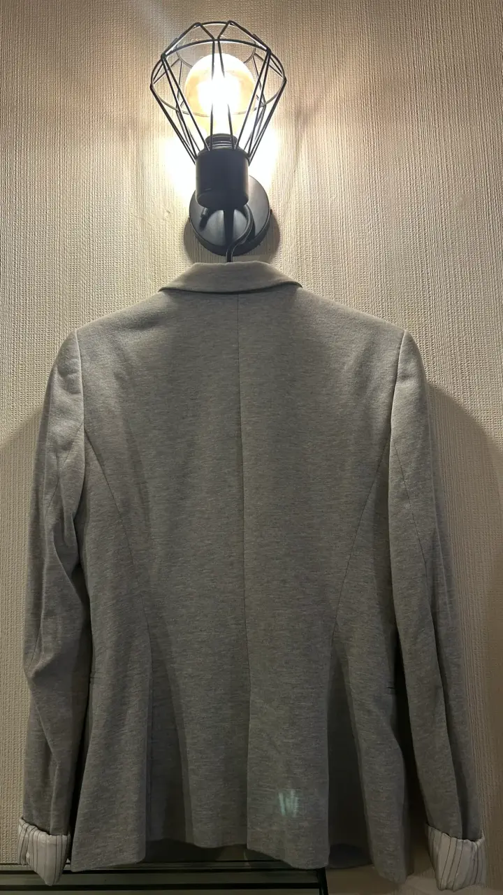 Blazer gris Zara Basic - 4