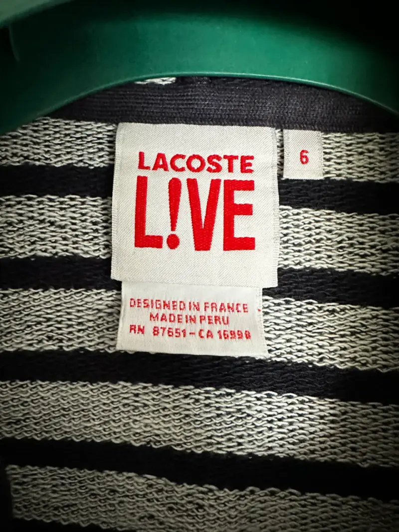 Polerón Lacoste azul con capucha - 2