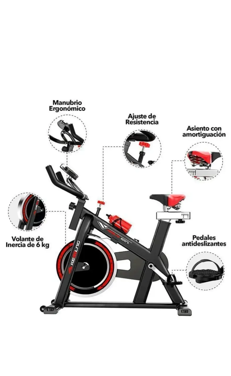 Bicicleta De Spinning Kemilng Home Fitness - 5