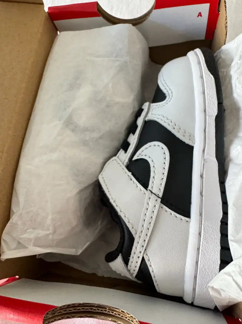 Zapatillas Nike Dunk Low Bebé Blancas/Negras - 3