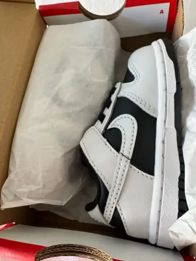 Zapatillas Nike Dunk Low Bebé Blancas/Negras - miniatura 3
