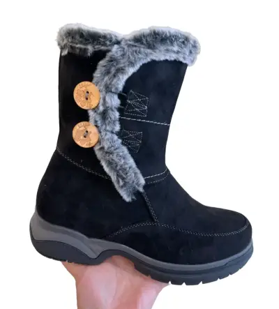 Botines negros con chiporro - miniatura 1
