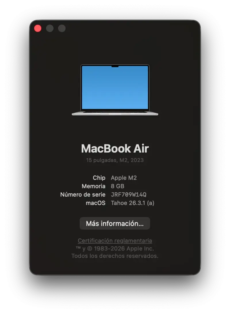 Macbook Air M2 - 15" poco uso - 4