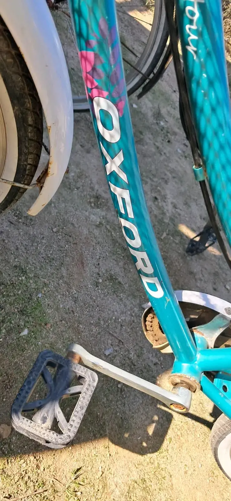 Bicicleta urbana negra con canasto - 3