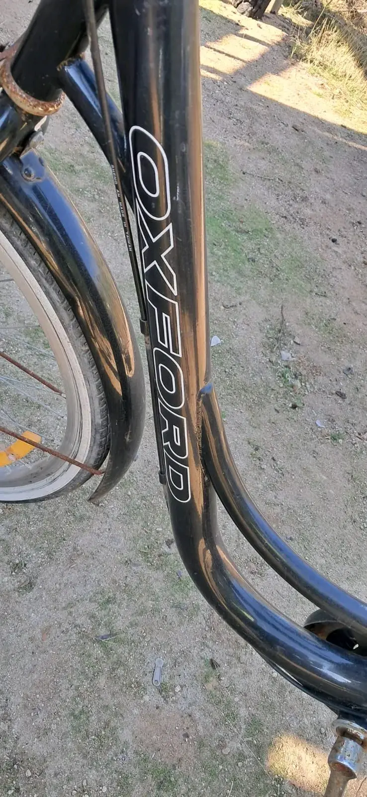Bicicleta urbana negra con canasto - 4