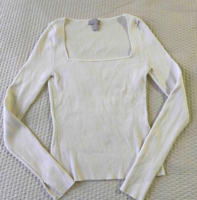 Polera H&M manga larga crudo - 2