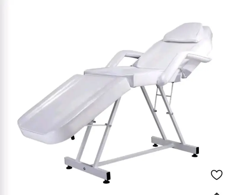 Camilla de masaje blanca reclinable - 1